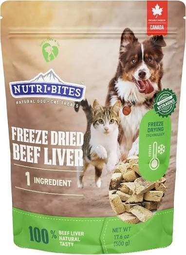 Nutri Bites Freeze-Dried Beef Liver Treats